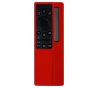 Funda para Samsung TV bn59-01357a/01363L/01364A, Mando a Distancia Solar de Silicona Shell, Funda Protectora, Funda de Repuesto con Lanyar (Rojo)