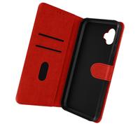 Funda para Samsung Xcover 6 Pro Solapa Tarjetero Función Soporte Vídeo rojo