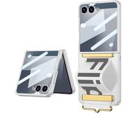Funda para Samsung Z Flip 7 Capa protetora Ultrafina com Correia, protetor de Smartphone à Prova de choques Carcasa para Samsung Galaxy Z Flip7 5G 2025-Blanco