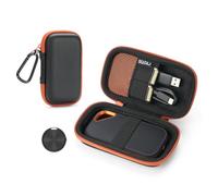 Funda para SanDisk Portátil/Extreme/Extreme PRO 1TB 2TB 4TB 500GB Disco Duro Externo SSD con Smart Tracker Tag Duro Viaje Estuche Case (No con USB4)