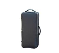 Funda para Saxofón Alto Mochila grande con bolsillo lateral for saxofón alto en mi bemol, estuche protector especial for instrumentos musicales, maleta de almacenamiento(Black 1)