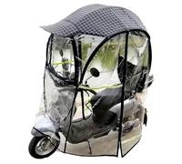 Funda para scooter de movilidad - Toldo de protección contra la lluvia con visera solar y parabrisas para uso en exteriores