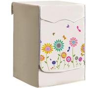 Funda para secadora funda para lavadora de 24x33x22 pulgadas fundas para lavadora y secadora con cinta de sujeción y cremallera estampado floral impermeable a prueba de polvo protección solar L