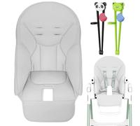 Funda para silla alta de bebé de cuero PU - Acolchado para sillas de niños, cojín protector para silla de comedor | Cómodo acolchado para trona para niños, funda de asiento duradera y fácil de l