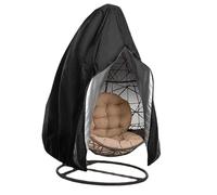 Funda para silla colgante de huevo para exteriores, protector de silla oscilante con cremallera y cordón (200 x 230 cm)