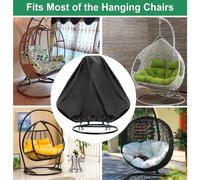 Funda para silla colgante, impermeable, resistente al viento y a los rayos UV, de tela Oxford 210D, para protección de columpios de jardín (