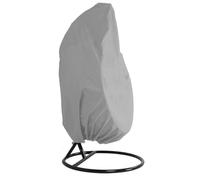 Funda para silla colgante tipo huevo, Columpio colgante for muebles de exterior de tela Oxford 210D, resistente al polvo y a la cáscara de huevo(Grey,115x190cm)