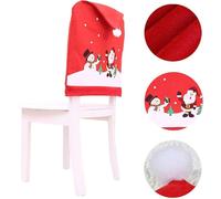Funda para silla con gorro de Papá Noel, para sillas de cocina y comedor, ideal para fiestas navideñas y celebraciones. Regalos.