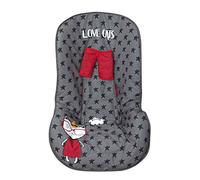 Funda para silla de Automóvil, Universal Grupos 0/1/2, Cubre arnés de regalo!!! (Love Cats)