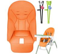 Funda para silla de bebé - Funda para silla alta para bebé | PU Leather High Chair Covers | Funda para silla de bebé | Asiento acolchado para niños