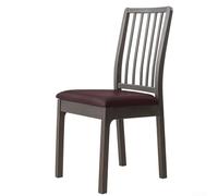 Funda para silla de comedor con correa elástica, protector de piel sintética impermeable para una fácil instalación y cobertura (café)