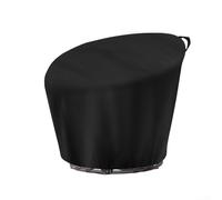 Funda para silla de exterior Oxford 420D diseñada para proporcionar protección a prueba de polvo e impermeable para asientos de jardín (132 x 51 x 89 cm, negro)