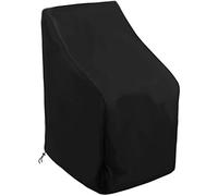 Funda para silla de jardín, impermeable, resistente a los rayos UV, tela de buey a prueba de invierno, con cordón, protector de muebles de patio para sillas de balcón (64 x 64 x 120/70 cm)