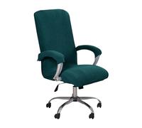 Funda para silla de oficina, funda elástica para silla de oficina con respaldo alto y fundas para brazos, fundas lavables para sillas protectoras universales para sillas giratorias,Dark Green,L