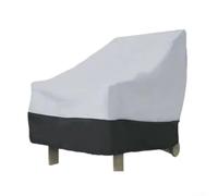 Funda para silla de patio de poliéster 210D a medida para sillas Adirondack con respaldo de PVC, rejillas de ventilación transpirables y anclaje de cuatro hebillas (A)