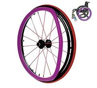 Funda Para Silla De Ruedas Deportiva Para Ruedas Traseras De 24 Pulgadas, Fundas Para Llantas De Empuje Para Sillas De Ruedas, Antideslizantes, Resistentes Al Desgaste, Elegante, 1 Par,Purple