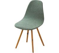 Funda para Silla Escandinava Elástica Impermeable De Jacquard Cubresillas para Comedor Alta A Medida Protectora(J,Lot de 4)