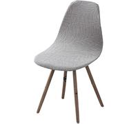 Funda para Silla Escandinava Elástica Impermeable De Jacquard Cubresillas para Comedor Alta A Medida Protectora(D,Lot de 2)