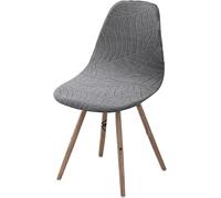 Funda para Silla Escandinava Elástica Impermeable De Jacquard Cubresillas para Comedor Alta A Medida Protectora(E,Lot de 2)