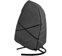 Funda Para Silla Huevo Cubierta for silla colgante con forma de huevo, cubierta for muebles tela Oxford, mecedora for jardín y Patio, for columpio cáscara(Black)