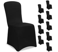 Funda para silla juego de 10 negro