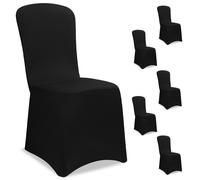 Funda para silla juego de 6 negra OEKO-TEX