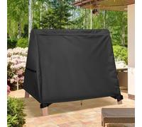 Funda para silla oscilante de patio, impermeable, con bandas de goma ajustables, para silla de columpio de 3 asientos y muebles de exterior, 72 x 55 x 67 pulgadas
