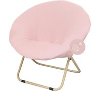 Funda para Silla Platillo Redonda, Tejido De Jacquard Elástico - Funda Universal Lavable Y Removible para Salón, Jardín, Camping(Pink,Set of 2)