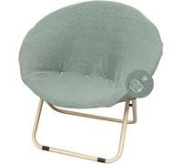 Funda para Silla Platillo Redonda, Tejido De Jacquard Elástico - Funda Universal Lavable Y Removible para Salón, Jardín, Camping(Pea Green,Set of 2)