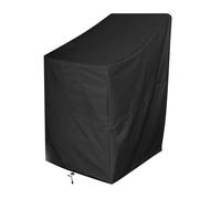 Funda para sillas apilables de jardín, Fundas for sillas apilables de jardín. 210D Lluvia Nieve Viento. Negro Varios tamaños(70x79x70x102)