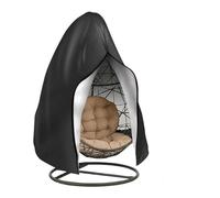 Funda Para Sillón Colgante 1 funda for silla colgante de exterior, resistente a la intemperie, con cremallera, impermeable, al viento y hebilla(115x190CM)