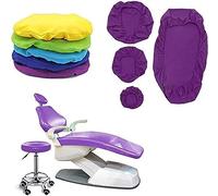 Funda para Sillón Dental WENGUQABD - 4 Piezas/Juego - Funda Protectora Completa - Cuero PU - Resistente al Agua y al Polvo - Para Sillas de Dentista en Clínicas Dentales - Color Púrpura, Morado