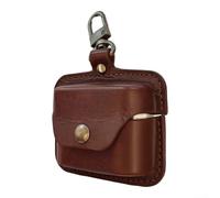 Funda para slim de para Sony WF-1000XM6 Sin para volumen Funda(Dark Brown) | Clip mosquetón incluido, para fácil transporte, ideal para mochilas, reduce pérdida de audífonos