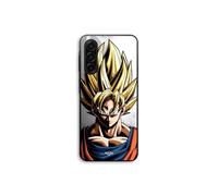 Funda para smartphone - MANIACASE - Samsung Galaxy A37 - Silicona TPU - Goku Dragon Ball Z Ultra Instinct - Negro