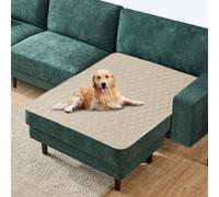 Funda para Sofá, 100% Impermeable Funda para Cama De Perro, Protector De Muebles De Arañazos Reutilizables para Niños, Perros Y Gatos (Beige,82X102in-208x259cm)