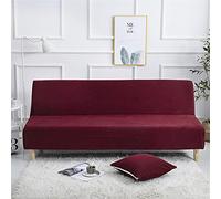 Funda para sofá de 3 plazas, antideslizante, universal, sin reposabrazos, plegable, protector de futón elegante para decoración del hogar