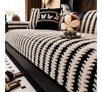 Funda para Sofá En Forma De L, Manta para Sofá L/u, Sofá Cómodo De Felpa para 3/2/1 Plazas/Esquina, Protección, Protección contra Arañazos De Perro Beige 90 * 120cm