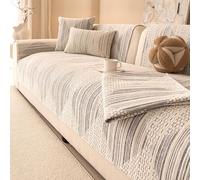 Funda para sofá esquinero, Funda de Chenilla Suave Antideslizante y Lavable en Forma de L para sofá, Protector de Muebles antiarañazos para Perros y Mascotas Gray 70x210cm/27.56x82.68in