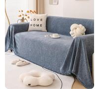 Funda para sofá Funda Multiusos para Sofá Manta para sofá para Todas Las Estaciones Reversible tamaño Grande para Familias con Mascotas(Blue,180 * 180cm)
