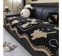 Funda Para Sofá, Protector Grueso Y Suave Antideslizante Con Agarre De Silicona Antideslizante, Funda Tela Jacquard Para 3 Plazas/seccional, Decoración Del Hogar, Funda Lava black 90*70cm/35.4*27.6in