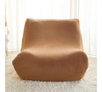 Funda para Sofás y Sofá Cama 1 Plaza Sin Brazos, Elástica Antideslizante Jacquard, Impermeable Lavable a Máquina, Antimascotas, Ajustable para Sillón Perezoso y Pouf(Camel)
