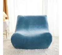 Funda para Sofás y Sofá Cama 1 Plaza Sin Brazos, Elástica Antideslizante Jacquard, Impermeable Lavable a Máquina, Antimascotas, Ajustable para Sillón Perezoso y Pouf(Blue)