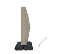 Funda para sombrilla de patio Garden Balsam de 10 a 11 pies, resistente al agua, con voladizo curvo y m stil recto