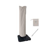 Funda para sombrilla de patio Garden Balsam de 2,7 a 4 m, resistente al agua, con voladizo curvo y poste recto, para exteriores