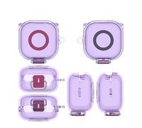 Funda para Sony LinkBuds Clip WF-LC900, Funda Protectora de TPU para Auriculares, Funda Sencilla Transparente y Resistente a los Golpes (Transparente Morado)