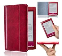 Funda para Sony PRS-T2/PRS-T1 de 15.2 cm para Sony PRS-T1 Smart Slim Light Folio plegable de piel sintética para Sony PRS-T2 e-Book Case (rojo)