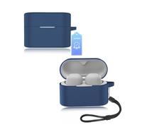 Funda para Sony WF-1000XM6 Auriculares yystao Funda Suave Silicona Compatible con Sony WF-1000XM6 con Correa para el Cuello a Prueba de Polvo Resistente a Golpes y Duradero, Azul