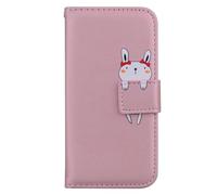 Funda para Sony Xperia 1V de piel sintética a prueba de golpes, con tapa 3D, funda protectora de TPU con ranuras magnéticas para tarjetas para Sony Xperia 1 V, color rosa