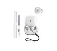 Funda para soundcore Liberty 5 by Anker Earbuds,toergy Soft TPU Clear Cover,Impermeable, a prueba de golpes, protección contra arañazos, fácil de llevar, con cordón, llavero y kit de limpieza