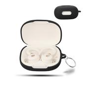 Funda para Soundcore Sport X20 Wireless Headphones,daunke Soft Silicona, Funda de Silicona Suave Funda Piel con Hebilla Redonda Protección Completa, Negro